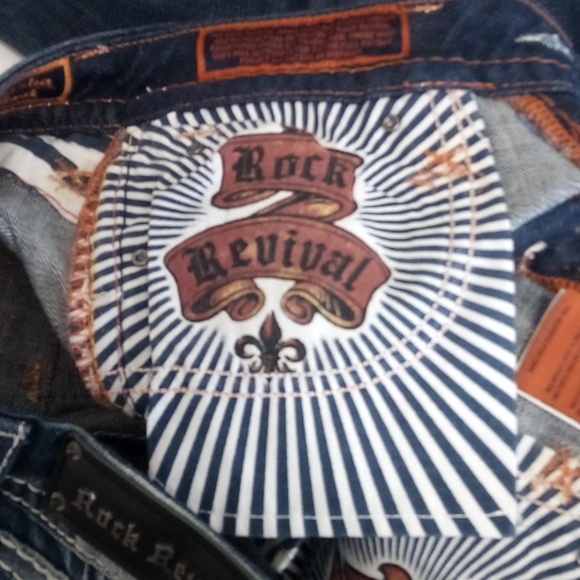 Rock Revival Women's 26 Bootcut Sasha Embellished Embroidered NWOT - Picture 9 of 13